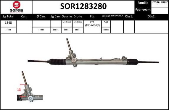 STARTCAR SOR1283280 - Crémaillière de direction cwaw.fr