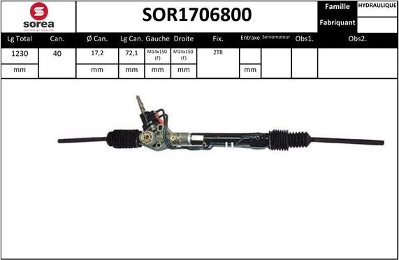 STARTCAR SOR1706800 - Crémaillière de direction cwaw.fr