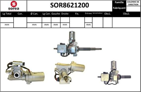 STARTCAR SOR8621200 - Colonne de direction cwaw.fr