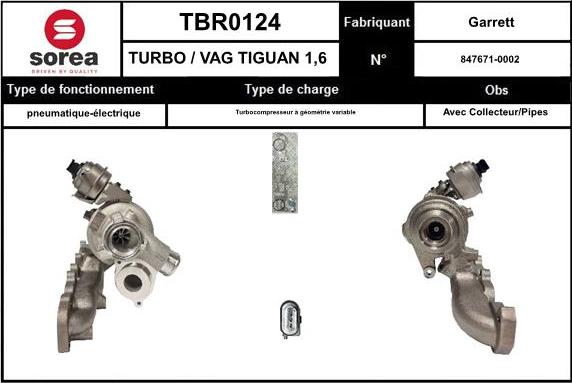 STARTCAR TBR0124 - Turbocompresseur, suralimentation cwaw.fr