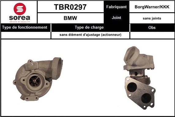 STARTCAR TBR0297 - Turbocompresseur, suralimentation cwaw.fr