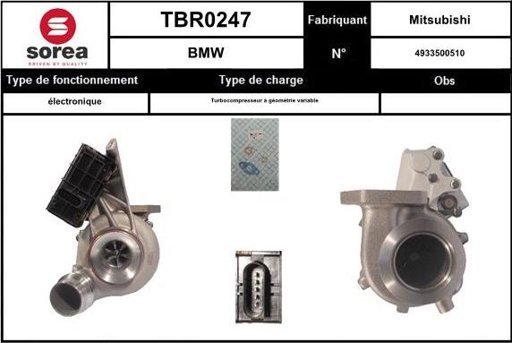 STARTCAR TBR0247 - Turbocompresseur, suralimentation cwaw.fr