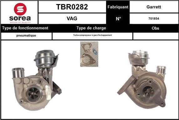 STARTCAR TBR0282 - Turbocompresseur, suralimentation cwaw.fr