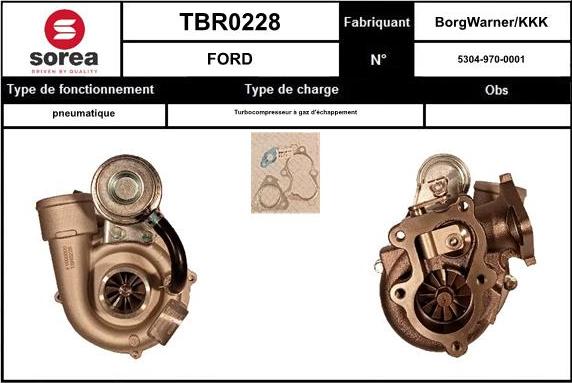 STARTCAR TBR0228 - Turbocompresseur, suralimentation cwaw.fr