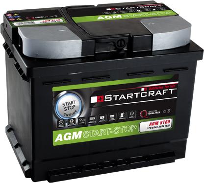 STARTCRAFT AGM ST60 - Batterie de démarrage cwaw.fr