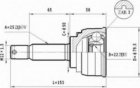 Statim C.453 - Jeu de joints, arbre de transmission cwaw.fr