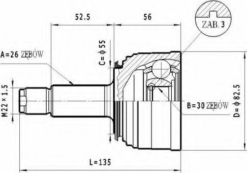 Statim C.431 - Jeu de joints, arbre de transmission cwaw.fr