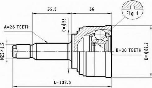 Statim C.420 - Jeu de joints, arbre de transmission cwaw.fr