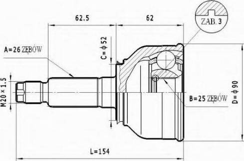 Statim C.470 - Jeu de joints, arbre de transmission cwaw.fr