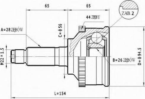 Statim C.477 - Jeu de joints, arbre de transmission cwaw.fr