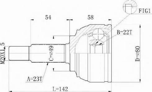 Statim C.540 - Jeu de joints, arbre de transmission cwaw.fr