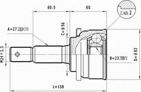 Statim C.501 - Jeu de joints, arbre de transmission cwaw.fr