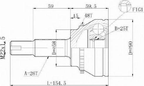 Statim C.580 - Jeu de joints, arbre de transmission cwaw.fr