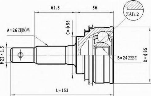 Statim C.583 - Jeu de joints, arbre de transmission cwaw.fr