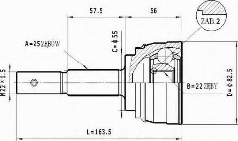 Statim C.539 - Jeu de joints, arbre de transmission cwaw.fr