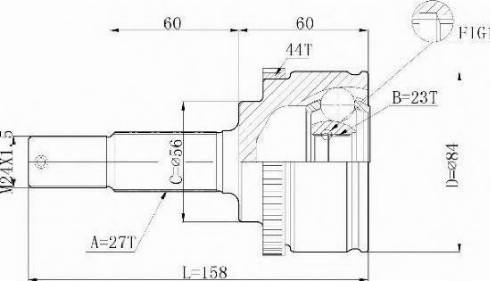 Statim C.536 - Jeu de joints, arbre de transmission cwaw.fr