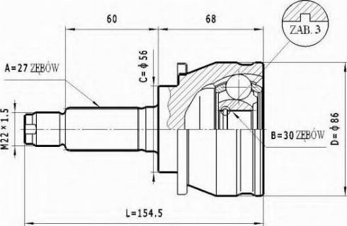 Statim C.601 - Jeu de joints, arbre de transmission cwaw.fr