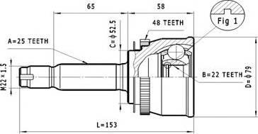 Statim C.611 - Jeu de joints, arbre de transmission cwaw.fr