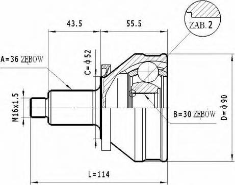 Statim C.012 - Jeu de joints, arbre de transmission cwaw.fr