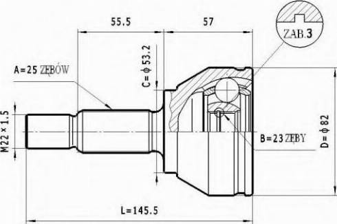 Statim C.191 - Jeu de joints, arbre de transmission cwaw.fr