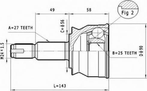 Statim C.151 - Jeu de joints, arbre de transmission cwaw.fr