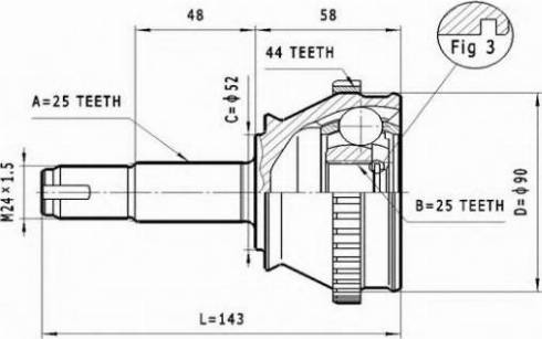 Statim C.162 - Jeu de joints, arbre de transmission cwaw.fr