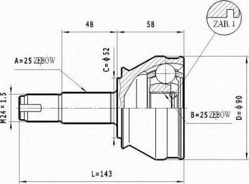 Statim C.167 - Jeu de joints, arbre de transmission cwaw.fr