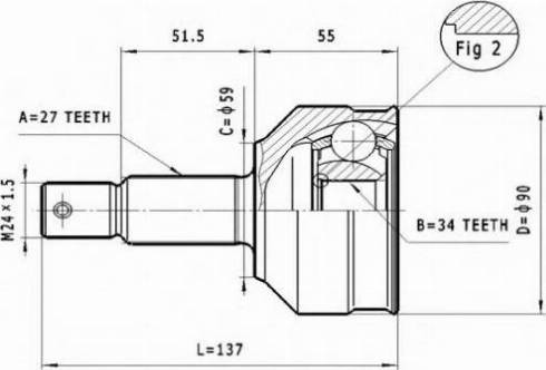 Statim C.108 - Jeu de joints, arbre de transmission cwaw.fr