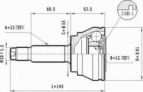 Statim C.189 - Jeu de joints, arbre de transmission cwaw.fr