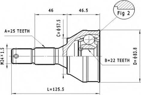 Statim C.120 - Jeu de joints, arbre de transmission cwaw.fr