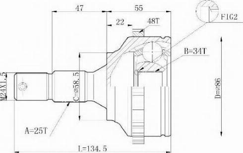 Statim C.122 - Jeu de joints, arbre de transmission cwaw.fr