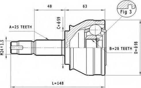 Statim C.175 - Jeu de joints, arbre de transmission cwaw.fr