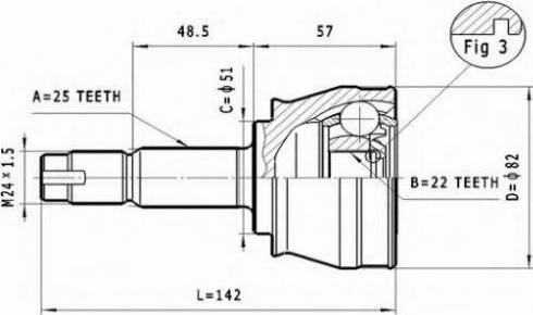 Statim C.176 - Jeu de joints, arbre de transmission cwaw.fr