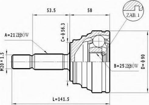 Statim C.346 - Jeu de joints, arbre de transmission cwaw.fr