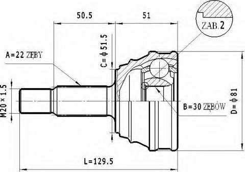 Statim C.319 - Jeu de joints, arbre de transmission cwaw.fr