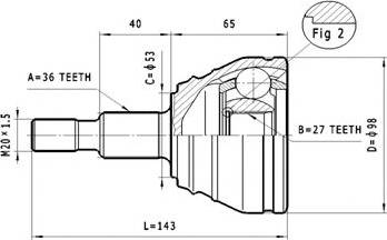 Statim C.310 - Jeu de joints, arbre de transmission cwaw.fr