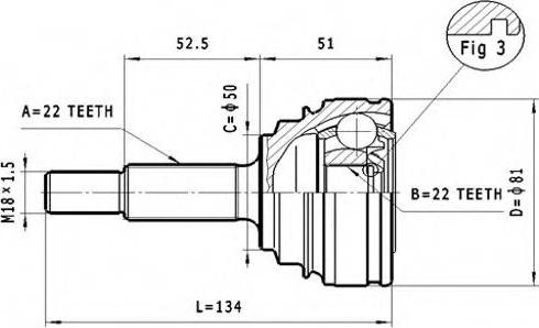 Statim C.381 - Jeu de joints, arbre de transmission cwaw.fr