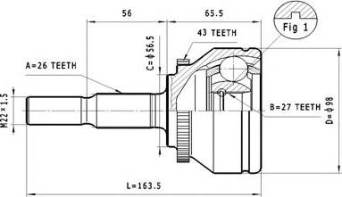 Statim C.387 - Jeu de joints, arbre de transmission cwaw.fr