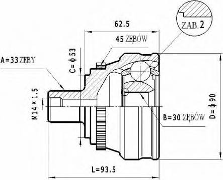 Statim C.339 - Jeu de joints, arbre de transmission cwaw.fr