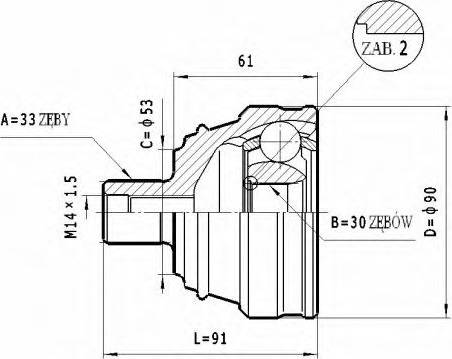 Statim C.337 - Jeu de joints, arbre de transmission cwaw.fr