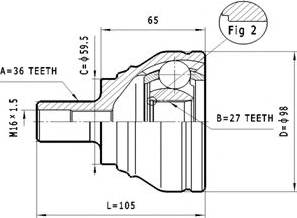 Statim C.324 - Jeu de joints, arbre de transmission cwaw.fr