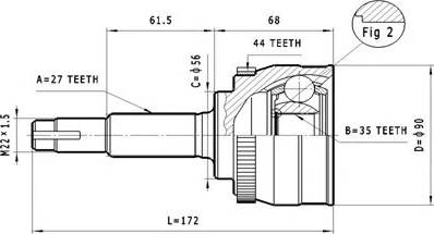 Statim C.320 - Jeu de joints, arbre de transmission cwaw.fr