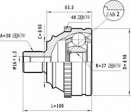 Statim C.321 - Jeu de joints, arbre de transmission cwaw.fr