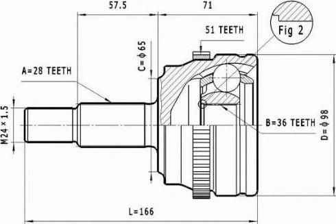 Statim C.372 - Jeu de joints, arbre de transmission cwaw.fr