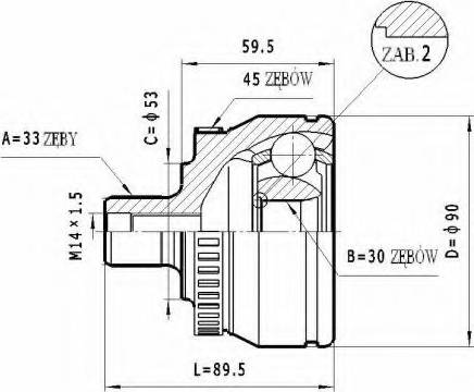 Statim C.299 - Jeu de joints, arbre de transmission cwaw.fr