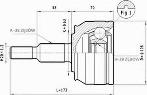 Statim C.295 - Jeu de joints, arbre de transmission cwaw.fr