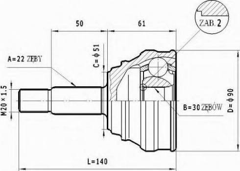 Statim C.293 - Jeu de joints, arbre de transmission cwaw.fr