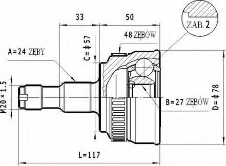 Statim C.215 - Jeu de joints, arbre de transmission cwaw.fr