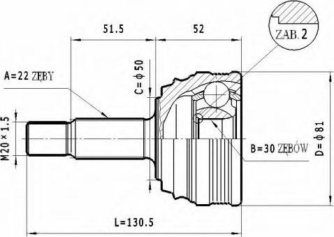 Statim C.285 - Jeu de joints, arbre de transmission cwaw.fr