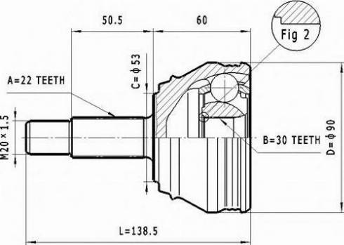 Statim C.288 - Jeu de joints, arbre de transmission cwaw.fr